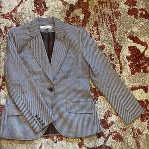 Vintage Harvé Benard Wool Houndstooth Blazer